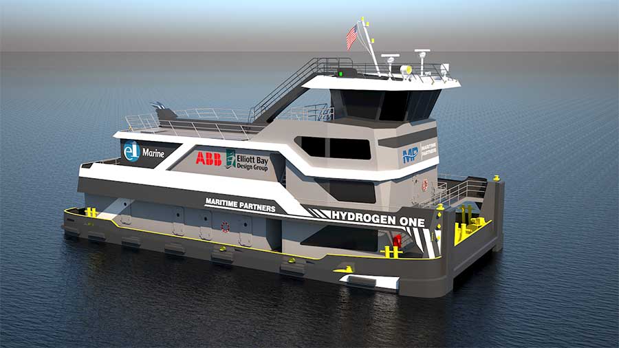 Novel methanol-to-hydrogen towboat launched