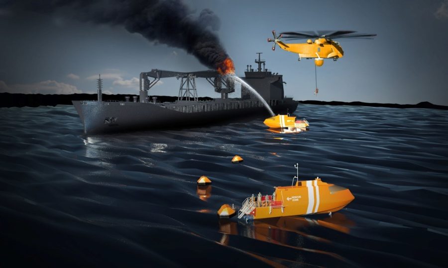 The Docksta LHSRV could work with other SAR resources, including ships, aircraft, remotely based UAVs and shore-based services