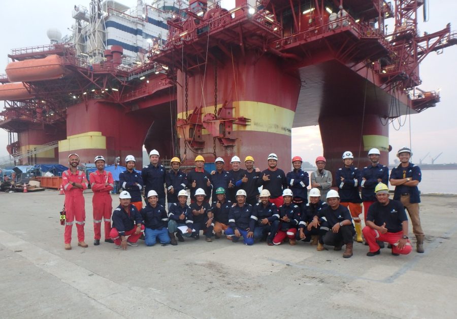 SGS’ Singapore-based semi-submersible repair support team