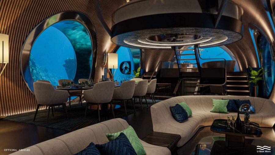The Nautilus will boast a luxurious saloon to entertain onboard guests