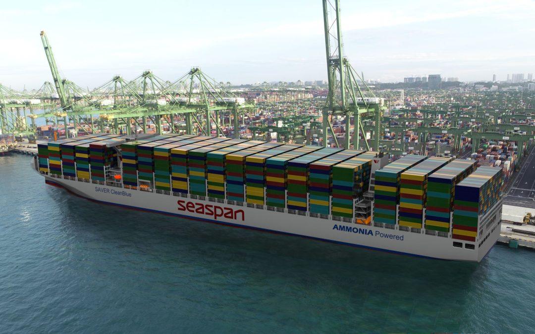Seaspan Corp and MMMCZCS awarded AiP for ammonia boxship