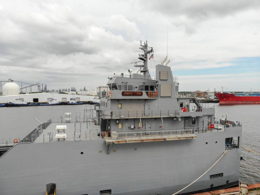 INS Nahshon is the first of two landing craft being built for the Israeli Navy in the US