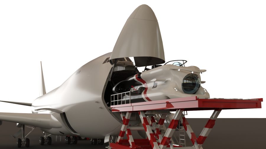 The AGILE submarine rescue system has been designed for air transportation in a standard commercial aircraft, including the Boeing 747F cargo