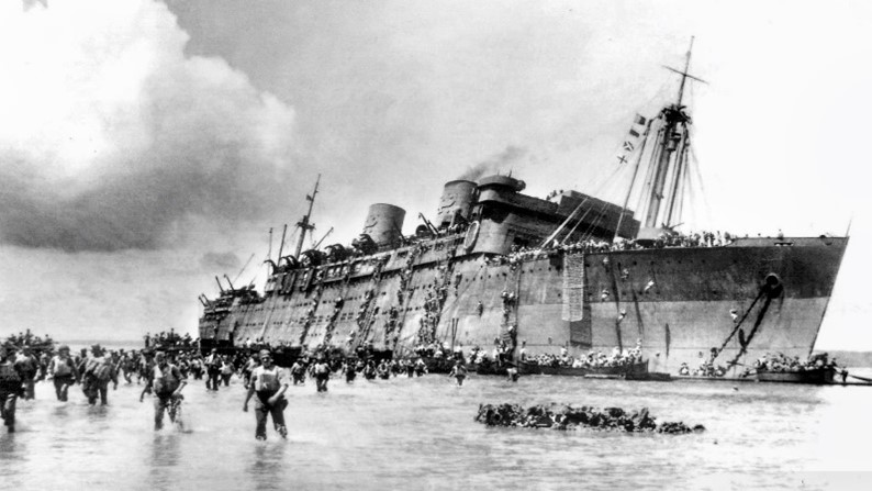 Abandon ship SS Presidents Coolidge