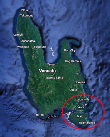 Vanuatu Aore and Tutuba Islands