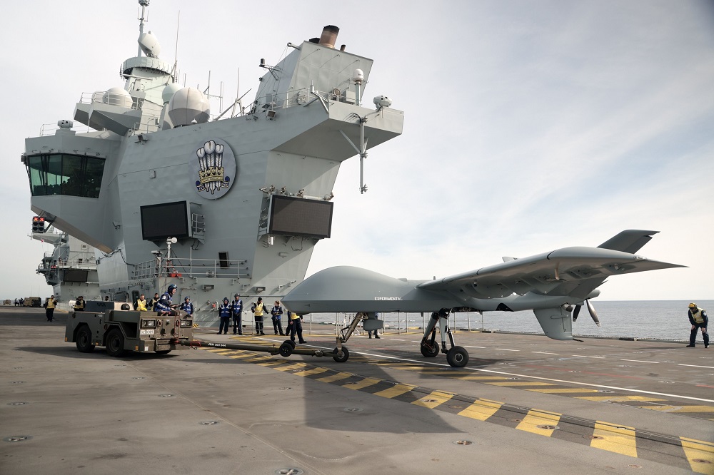 Crewless aircraft trials offer ‘glimpse into the future’ of carrier operations