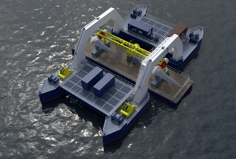 Quad Hull Barge aims to slash costs in the tidal energy sector