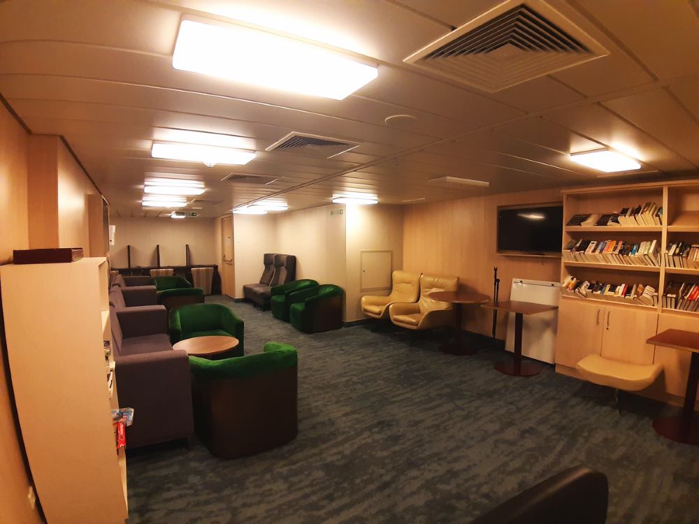 Norwegian Joy cruise ship crew dayroom area