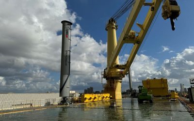 Heavy lift ship receives wind power retrofit