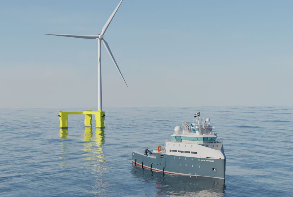 UK consortium unveils floating wind installation vessel concept
