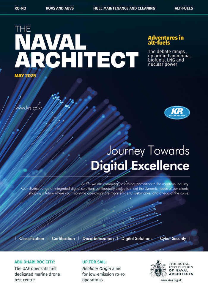 The Naval Architect May 2025 front cover