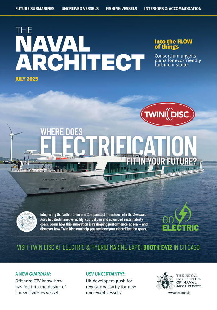 The Naval Architect May 2025 front cover