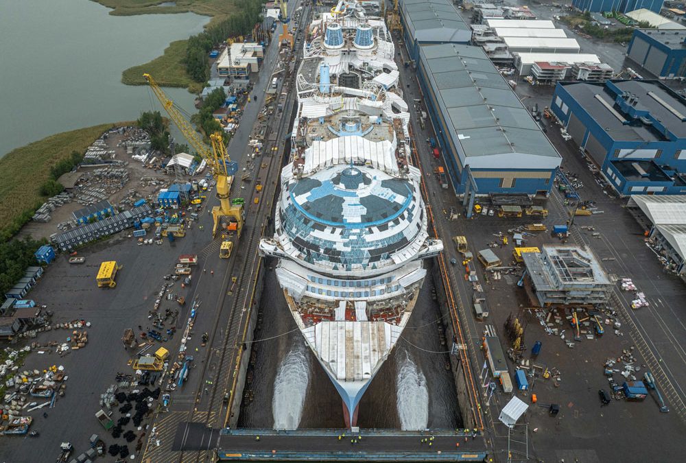 ‘Legend Of The Seas’ previewed in float-out ceremony